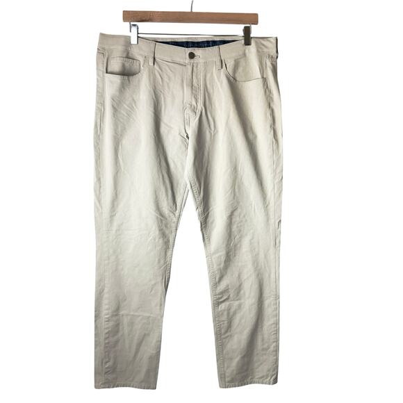Vineyard Vines Performance Pants Mens 36 Tan Golf Tech Stretch Comfort Athletic